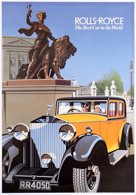 Original Vintage Advertising Poster Rolls Royce Phantom Lond