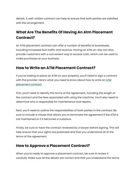 Ppt Atm Placement Contract Powerpoint Presentation Free Download