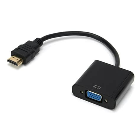1080p Hdmi Male To Vga Female Video Cable Cord Converter Adapter For Pc