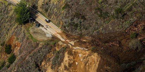 A Massive Chunk Of Californias Iconic Highway 1 Near Big Sur Collapsed Into The Pacific After