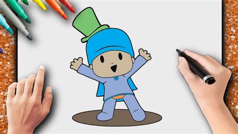 How To Draw Pocoyo Easy Step By Step Drawing Draw Baby Pocoyo