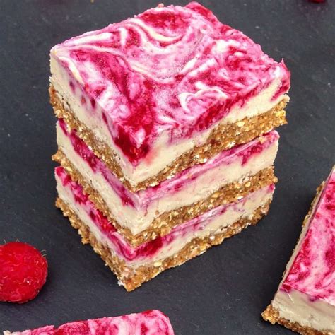 Vegan Raspberry Cheesecake Bars Choosingchia
