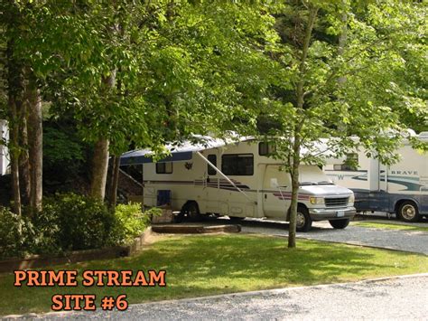 Rv Park Site Map Mountain Stream Rv Park