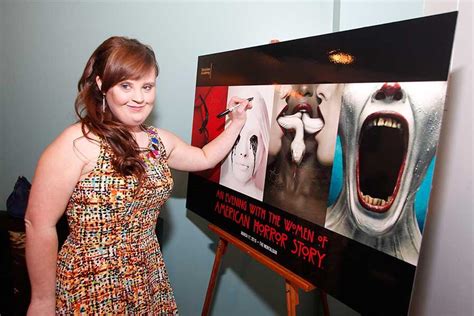 jamie brewer at an evening with the women of american horror story in hollywood california