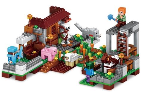 4 In 1 Minecraft Lego Compatible Building Blocks Mini Figure Toys
