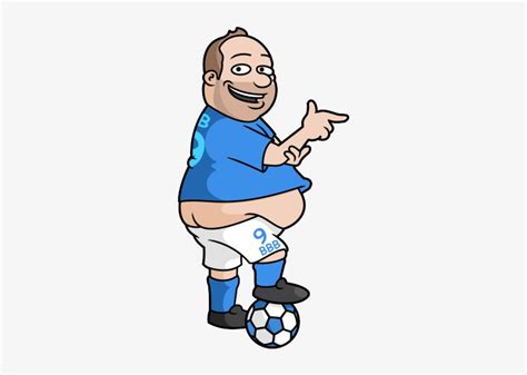 Soccer Player Clipart Png Fat Soccer Player Cartoon