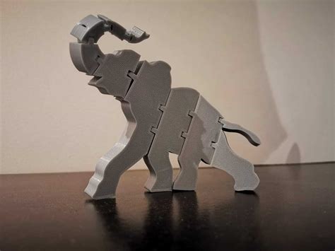 Stl File Articulated Elephant・3d Printable Design To Download・cults