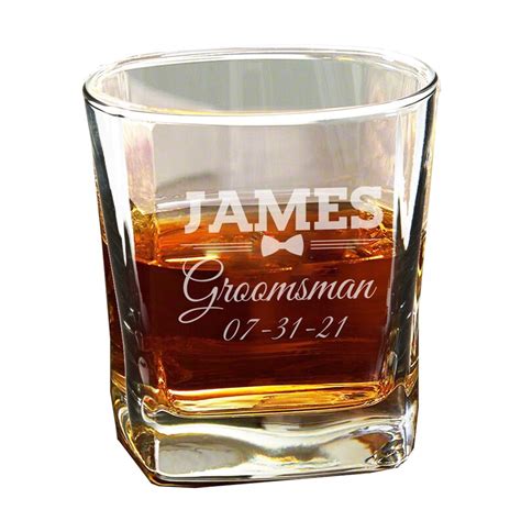 Personalized Whiskey Glassses Engraved Rocks Glass Bourbon Etsy Canada
