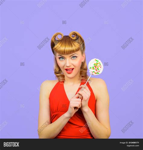 Happy Girl Lollipop Image And Photo Free Trial Bigstock