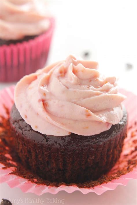 Dark Chocolate Raspberry Cupcakes Amys Healthy Baking Sweet Tooth