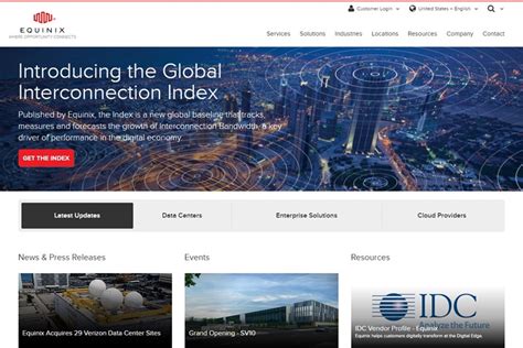Web Hosting News Data Center Company Equinix Launches New Silicon