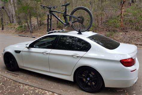 Admittedly i have tested it around corners and a number of full 600hp accelerations. BMW M5 Bike Rack - SeaSucker Down Under