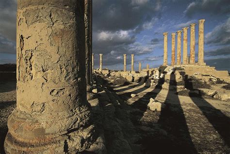 Libya Sirte Basin Sabratha Temple Photograph By Everett