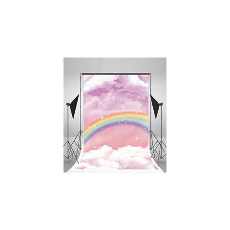 Buy Laeacco Colorful Rainbow With Shiny Stars Backdrop 3x5ft Fantasy