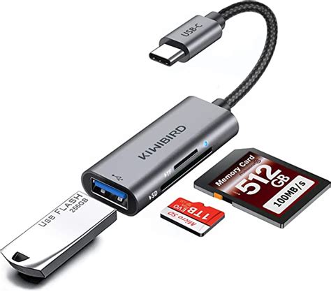 Kiwibird Usb C Lecteur De Carte Sd Adaptateur Micro Sd Vers Type C