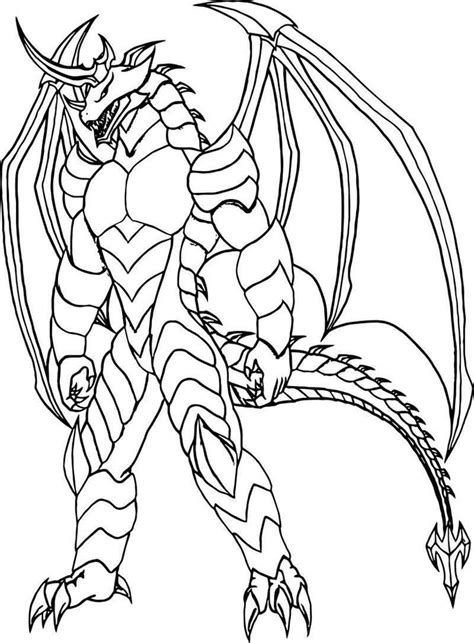 Bakugan Coloring Pages Dragonoid Colossus