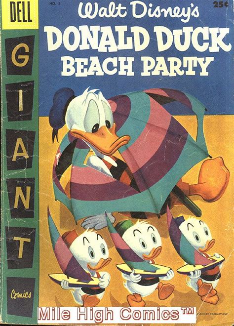 Donald Duck Beach Party Dell Giant 1954 Series 3 Very Fine Comics