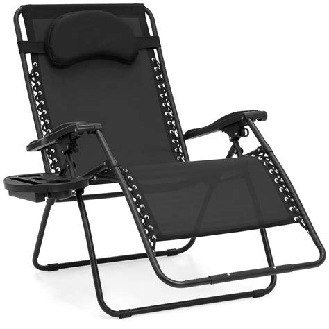 Best Choice Products Oversized Zero Gravity Outdoor Reclining Lounge Patio Chair W Cup Holder