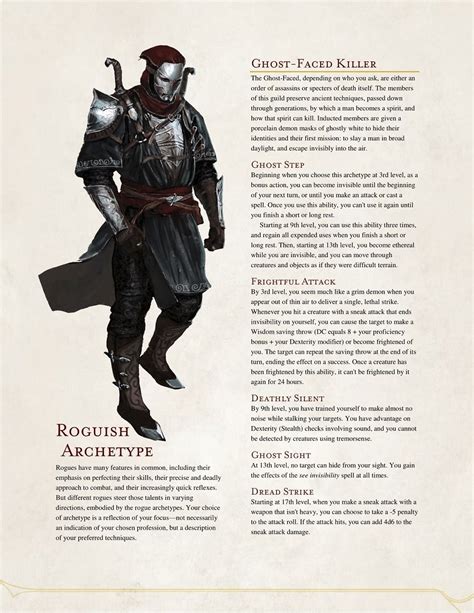 RPG Sandbox We Are Rogue Homebrew Roguish Archetypes By The Dungeons And Dragons Classes