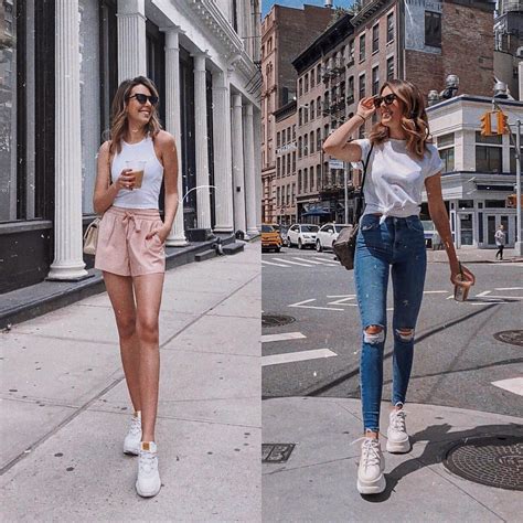 White Chunky Sneakers Outfit