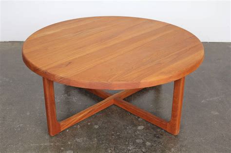 It is a grade bench that is perfect for outdoor use and has got a teak construction. Mid-Century Large Round Solid Teak Coffee Table at 1stdibs