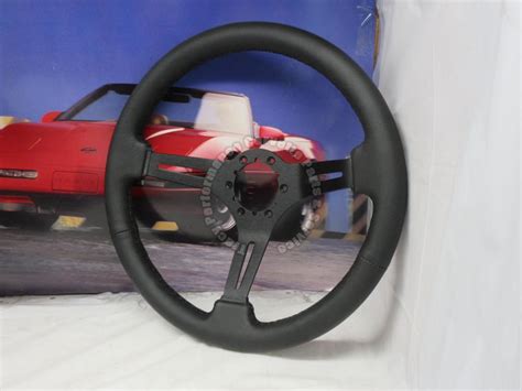 1963 1982 Corvette Steering Wheel 14 3 Spoke Black Leather Sport