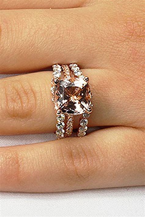 You can choose between black diamonds, blue sapphires, pink sapphires, and red rubies. 36 Cheap And Stylish Morganite Engagement Rings ...