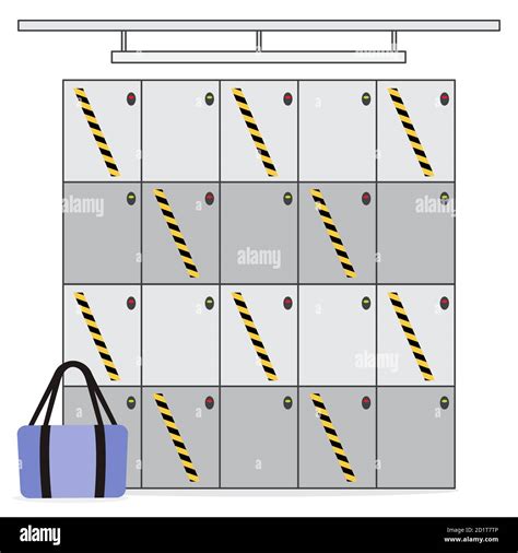 Luggage Lockers Stock Vector Images Alamy