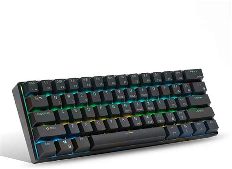 Rk61 60 Rgb Mechanical Gaming Keyboard Small Compact 61 Keys Wired