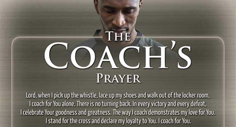 Coachs Prayer Poster Fca Resources