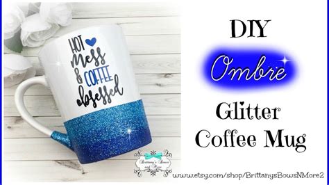 Diy Ombre Glitter Coffee Mugs Youtube