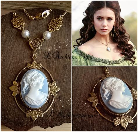 The Vampire Diaries Jewelry Katherine Pierce Necklace Resin Etsy