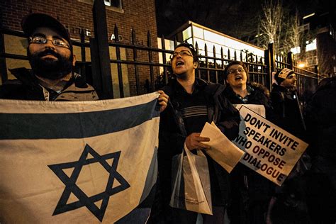Pro Palestine Speakers At Brooklyn College Attract Protests Outside