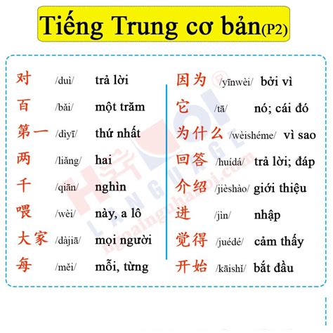 Học Tiếng Trung Cơ Bản Siêu Hiệu Quả Cho Người Mới