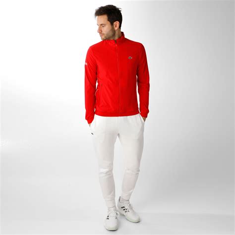buy Lacoste Novak Djokovic Training Jacket Men - Red, Dark ...