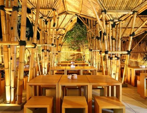 Like with any other material, there are risks regarding the conditions and the still, with bamboo things are a bit brighter and that's because bamboo grows faster than any other as you can see, there are many different uses for bamboo in interior design and not only. Indonesian Bamboo Restaurant Is a Striking Open Air Design