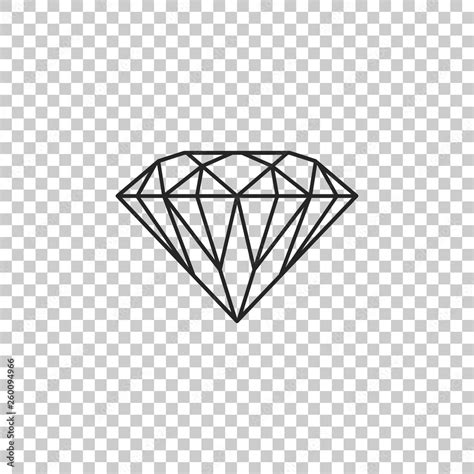 Diamond Sign Isolated On Transparent Background Jewelry Symbol Gem