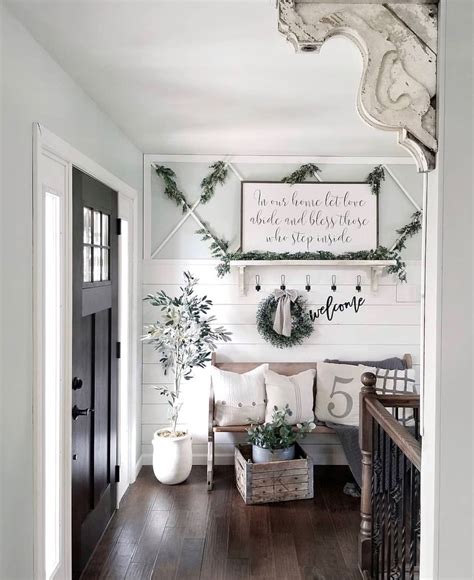 Farmhouse paint colors 2021 bedroom decorating. Pin by Tracy Love on Farmhouse Entryway | Living room ...