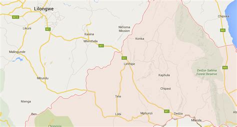 Ntcheu District Map Central Malawi Mapcarta