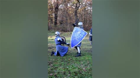Stage Combat With 14c Knights Buckler Vs Shield Youtube