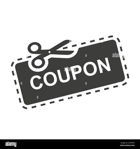 Illustration Of Coupon Icon For A Discount On A White Background Stock