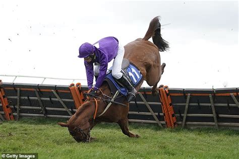 The Hair Raising Moment Jockey Is Flattened By His Horse After Falling