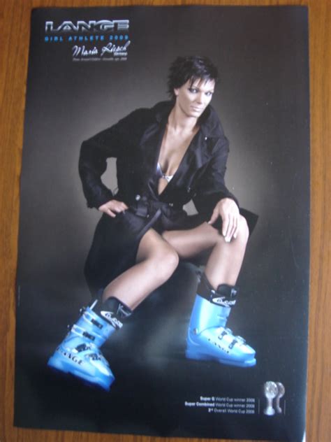 Lange Girl Ski Boots Poster Sexy Maria Riesch Gold Ebay