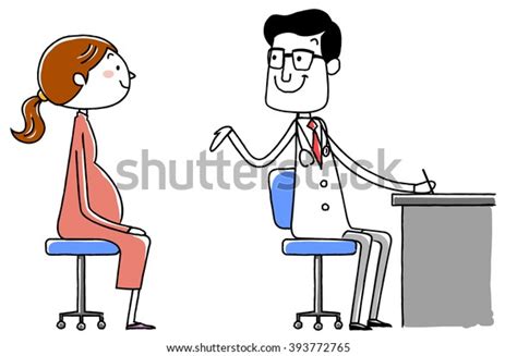Medical Doctor Examination Pregnant Woman Vector Vector De Stock