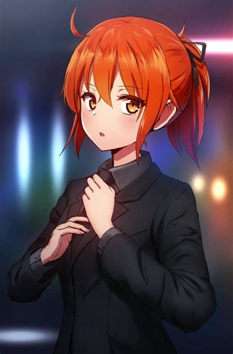 Pin By Isio Rana On Ꮆ ΐ я ℓ Anime Red Hair Anime Anime Orange