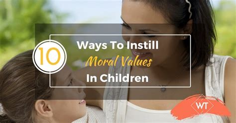 Good Moral Values For Children