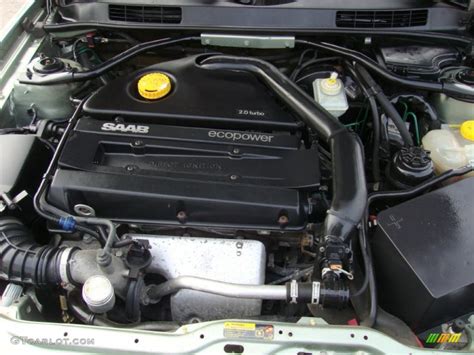 2001 Saab 9 3 Sedan 20 Liter Turbocharged Dohc 16 Valve 4 Cylinder