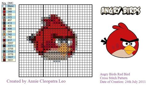 Angry Birds Cross Stitch I Just Did For My Daughter She Loved It
