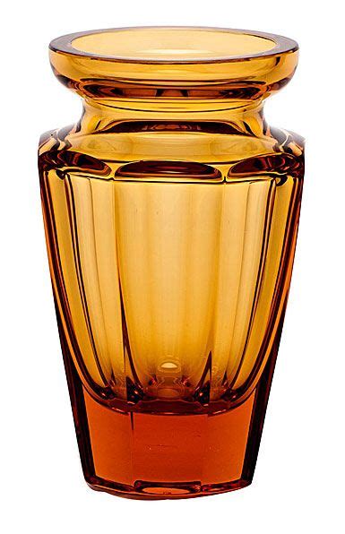 Moser Crystal Eternity Vase 5 9 Topaz Crystal Glassware Vase Moser