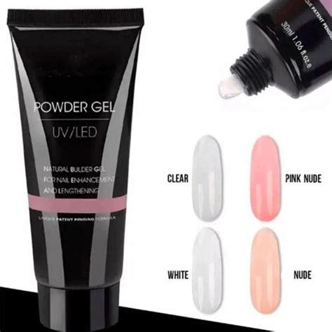 Polygel Powder Gel Led Uv Alongamento Unhas 30ml Casa Da Compra Gel